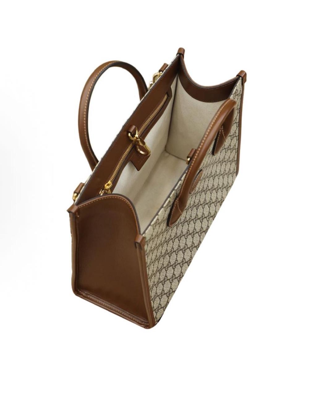 GUCCI Коричневая сумка тоут, фото 3