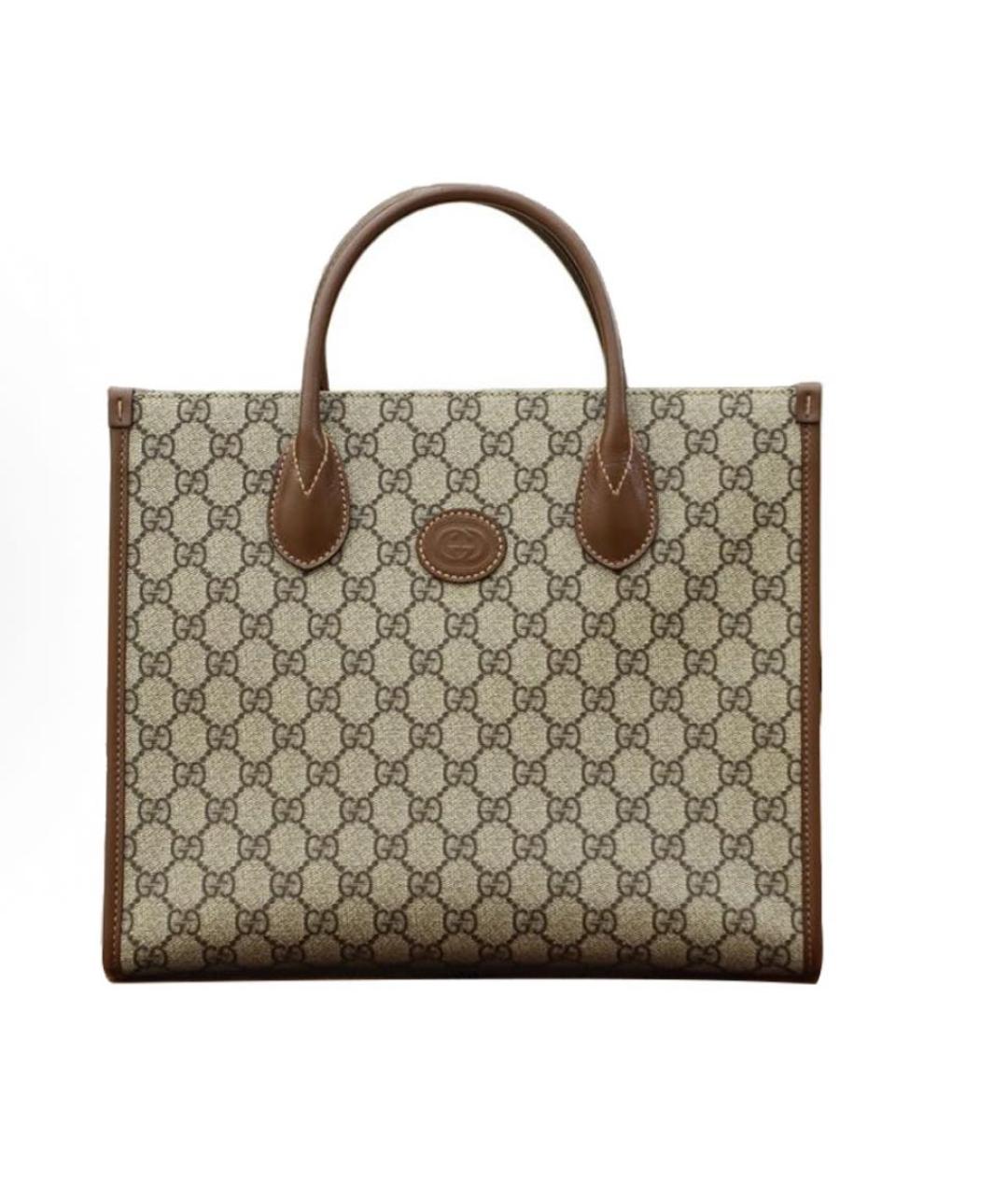 GUCCI Коричневая сумка тоут, фото 6
