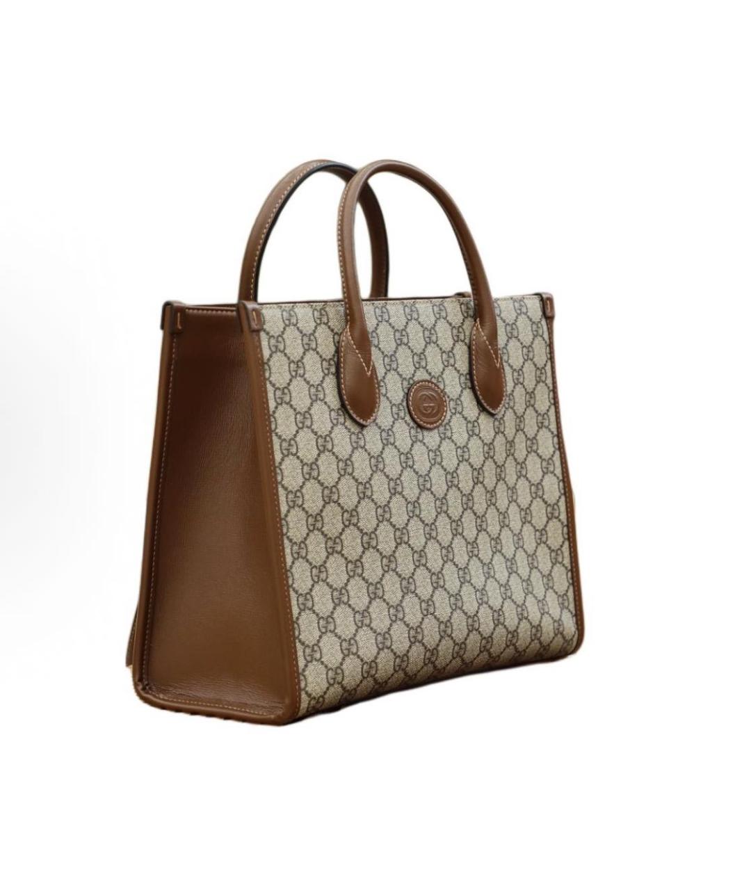 GUCCI Коричневая сумка тоут, фото 2