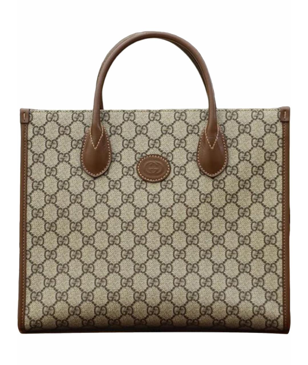 GUCCI Коричневая сумка тоут, фото 1