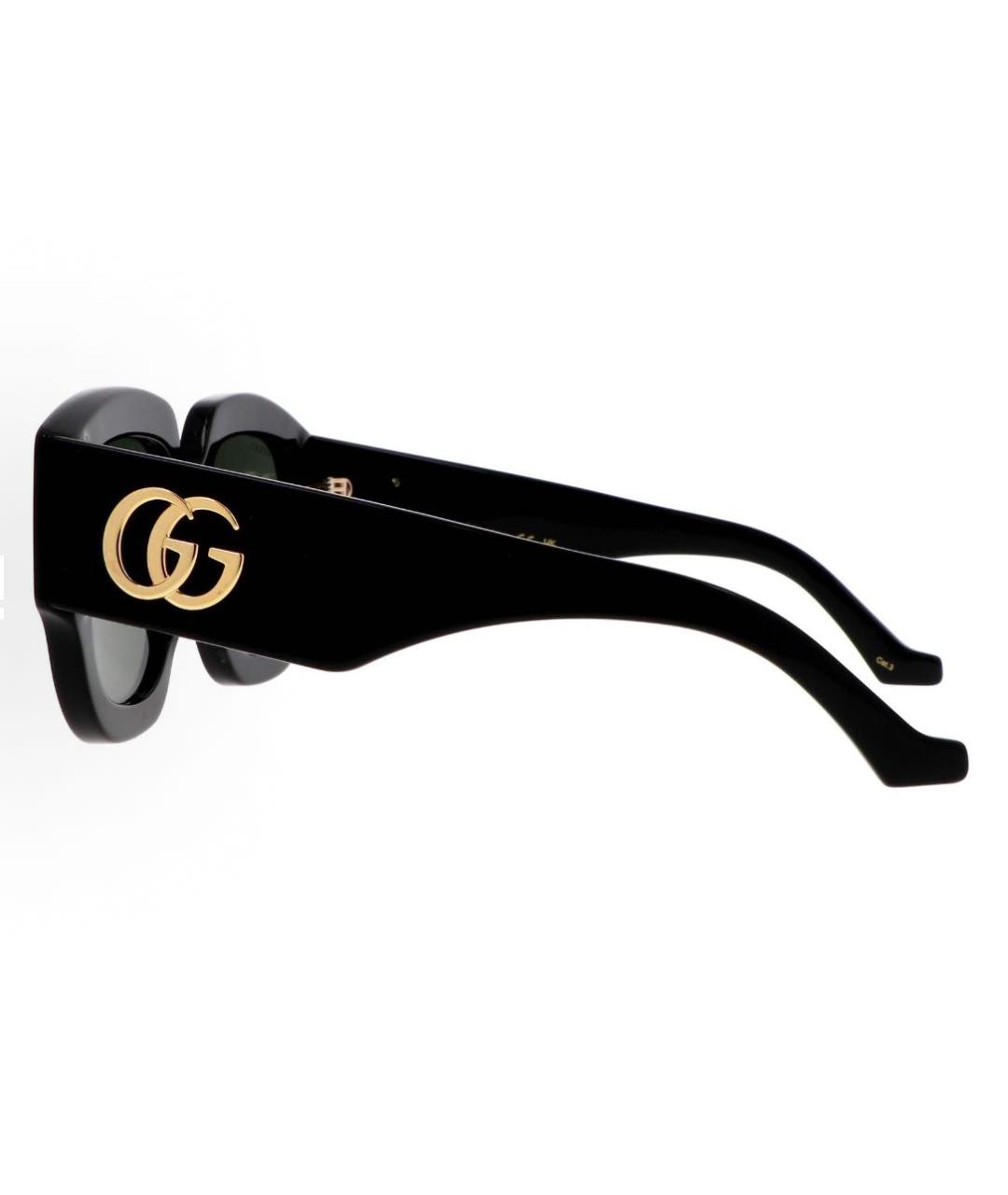 GUCCI Черные пластиковые солнцезащитные очки, фото 3