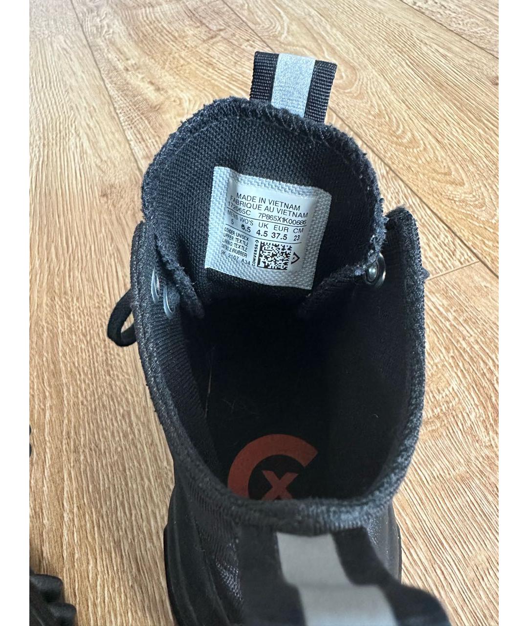 CONVERSE Черные текстильные кроссовки, фото 7