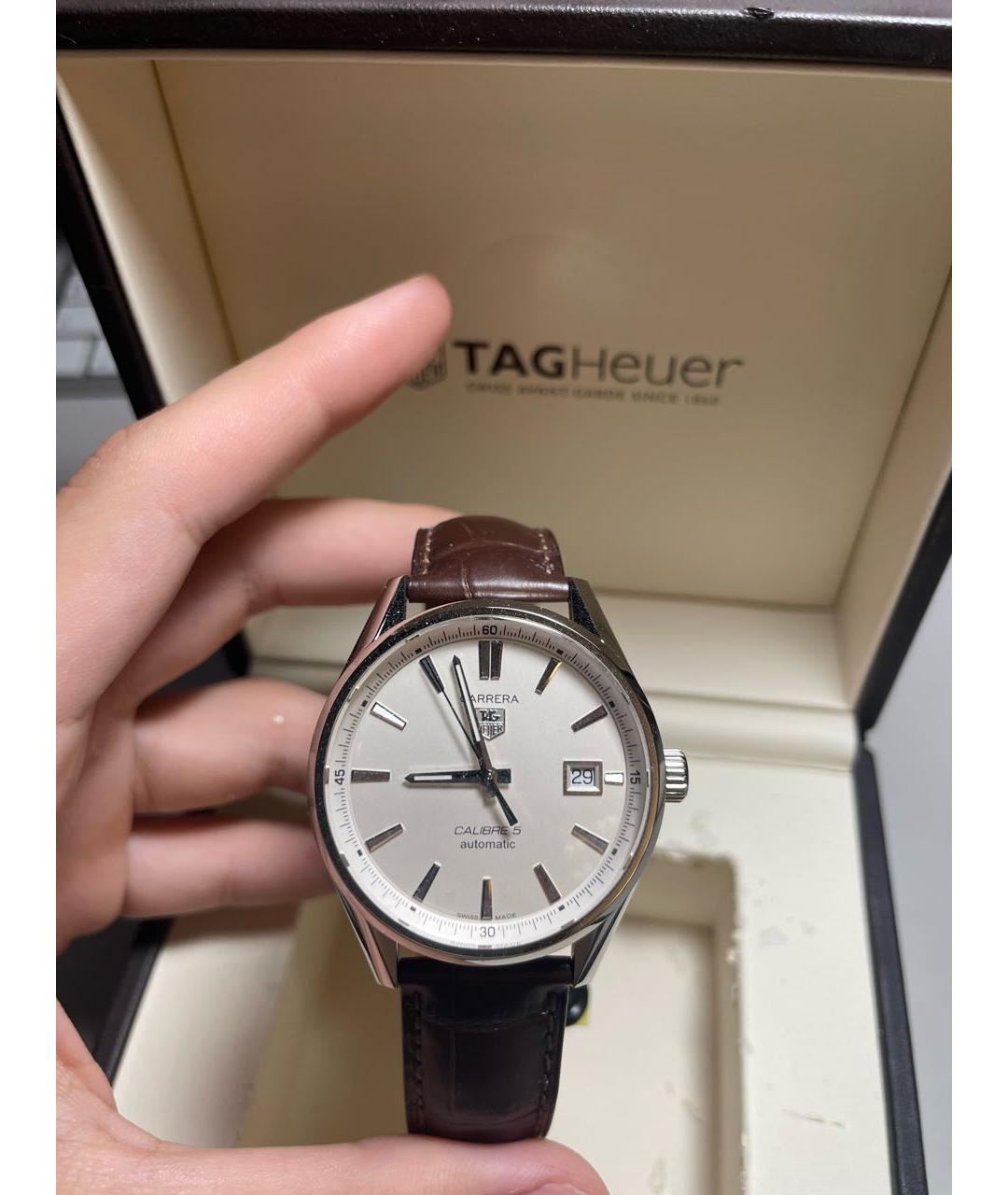TAG HEUER Коричневые часы, фото 2