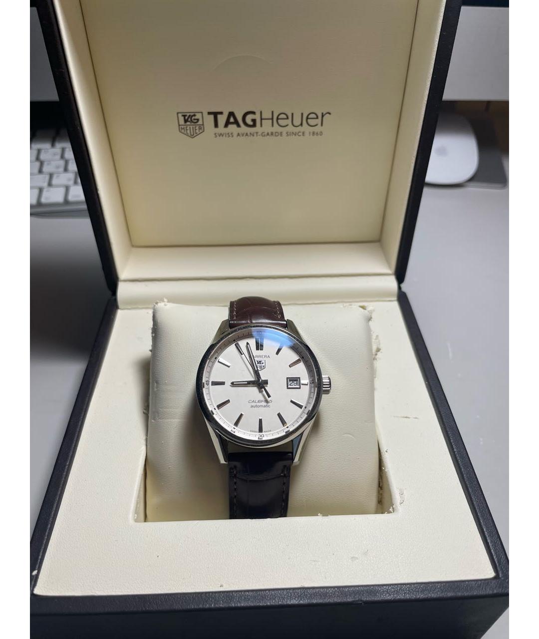 TAG HEUER Коричневые часы, фото 3