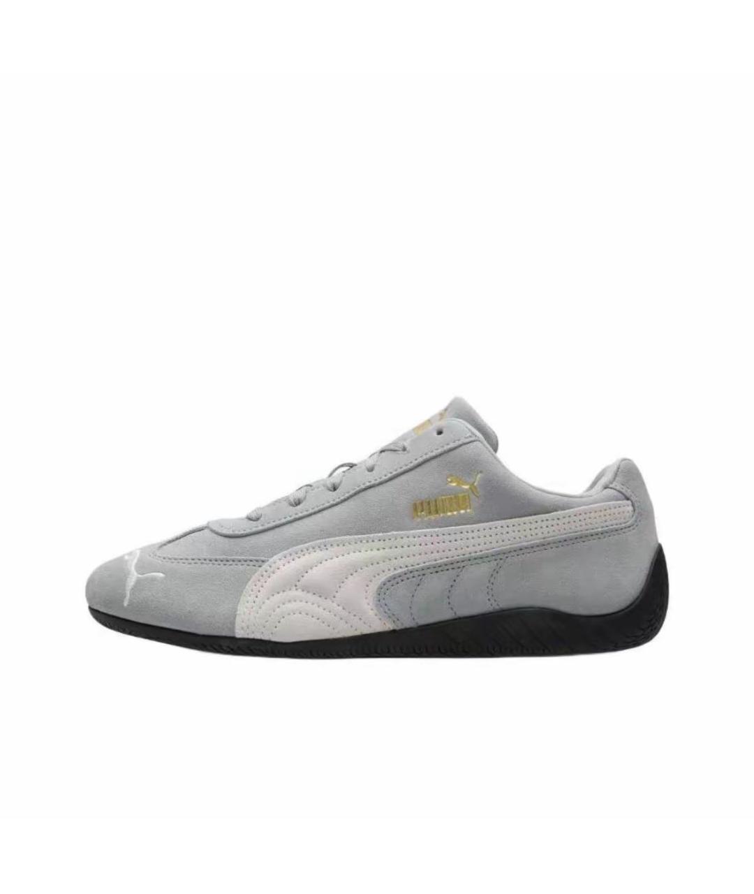 PUMA Серые нубуковые кроссовки, фото 3