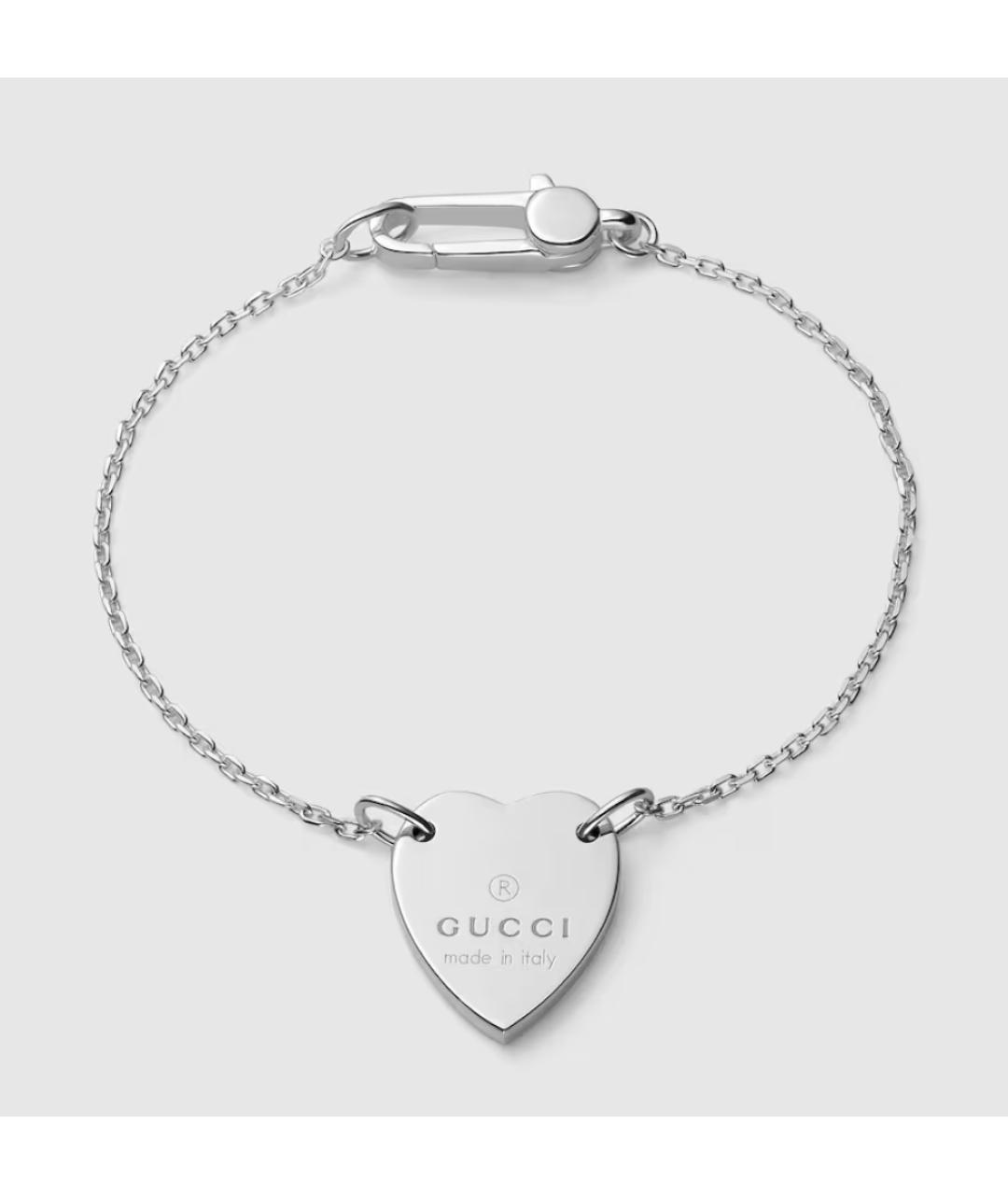GUCCI Серебрянный серебряный браслет, фото 8