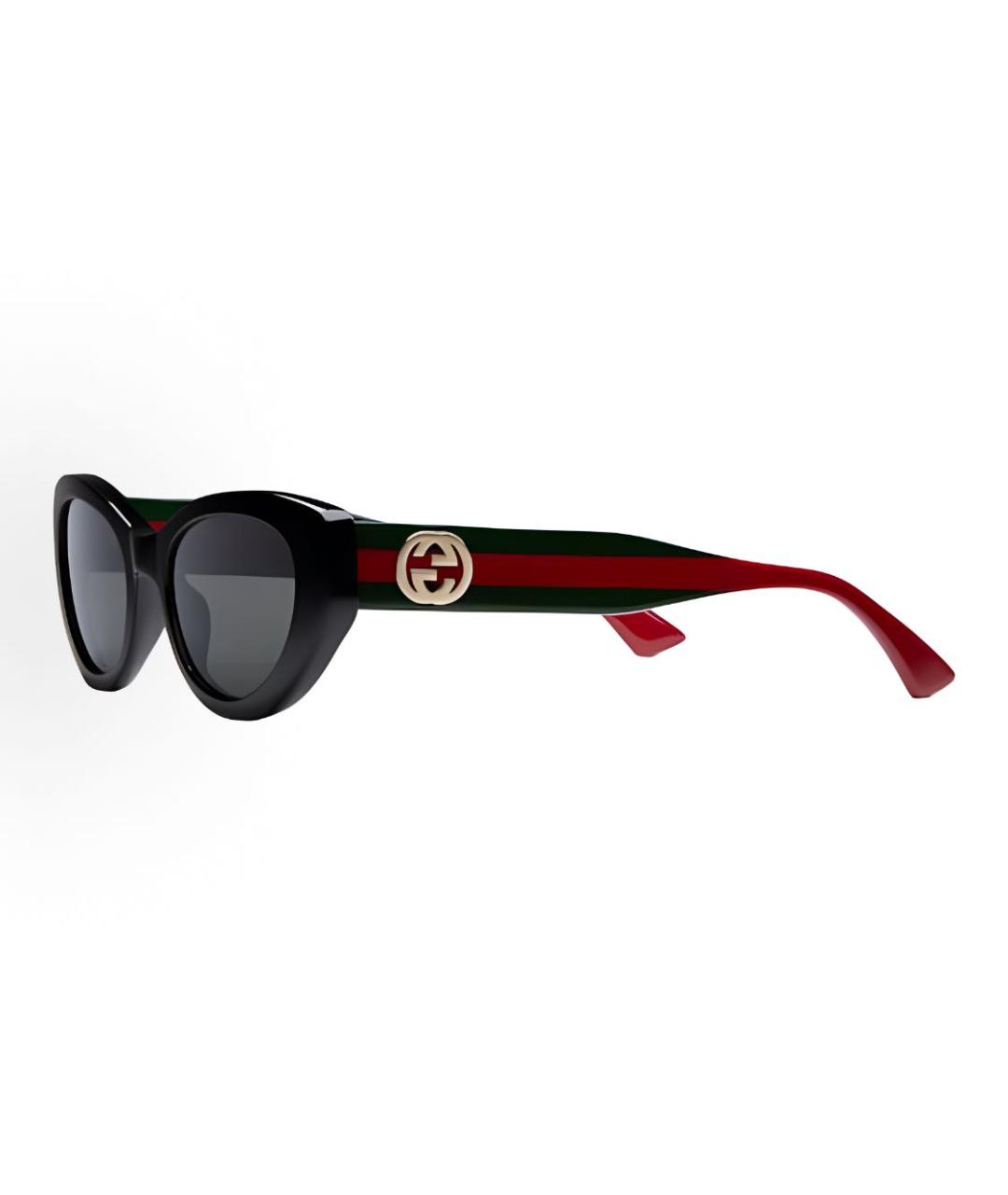 GUCCI Черные пластиковые солнцезащитные очки, фото 4
