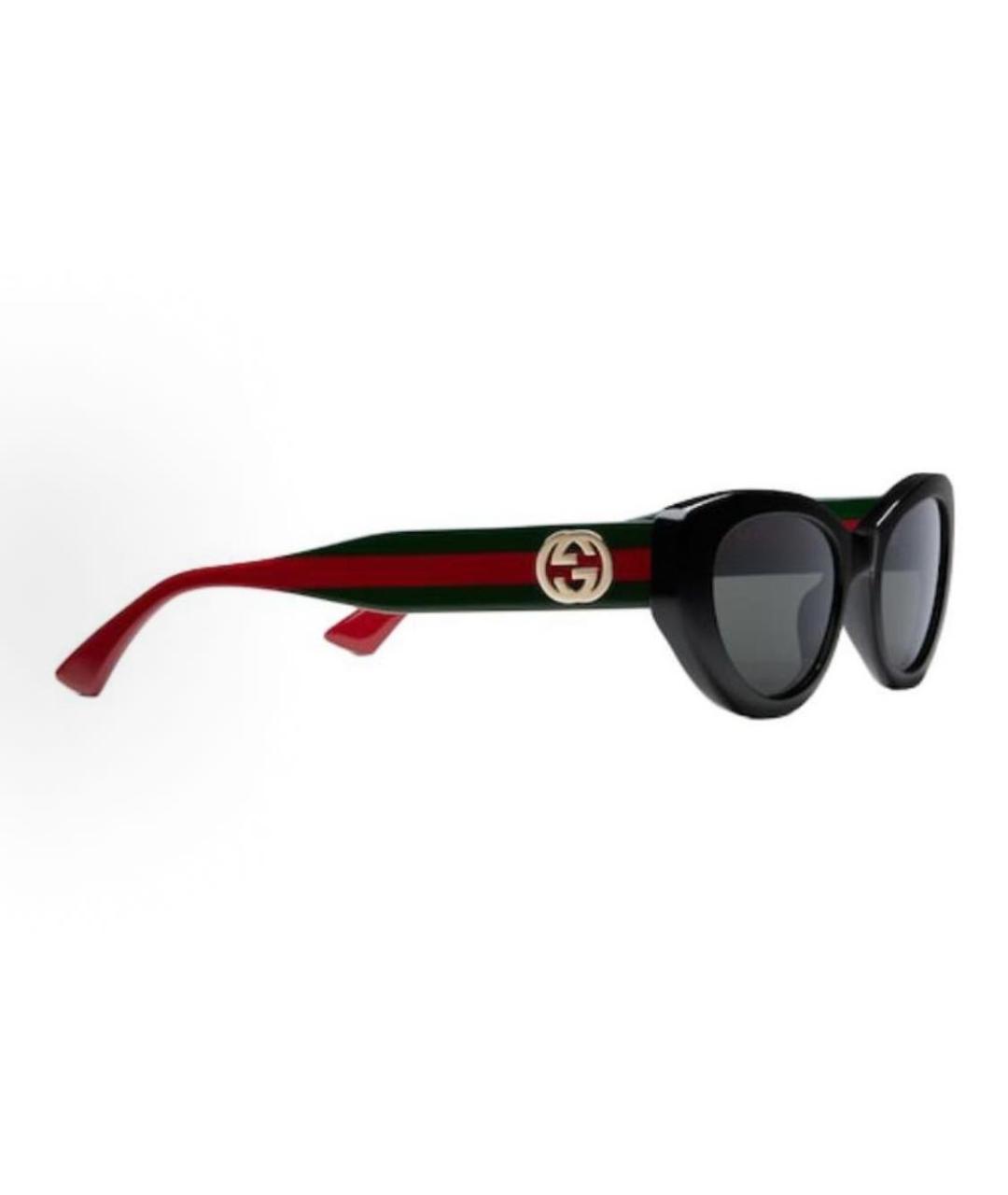 GUCCI Черные пластиковые солнцезащитные очки, фото 3