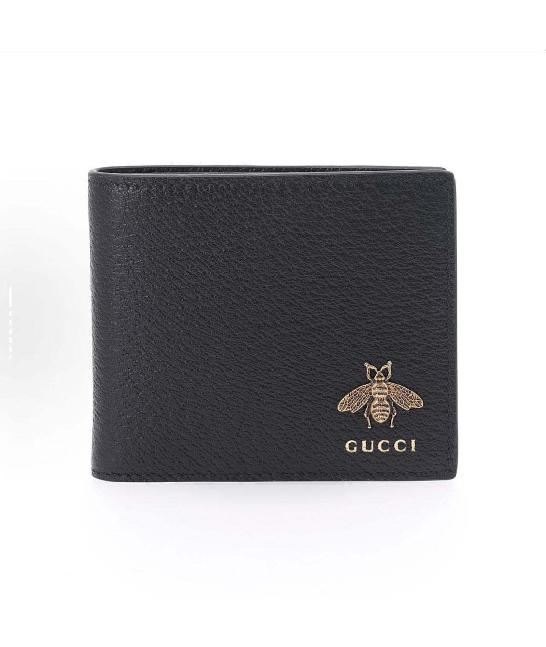 GUCCI Черный кожаный кошелек, фото 6