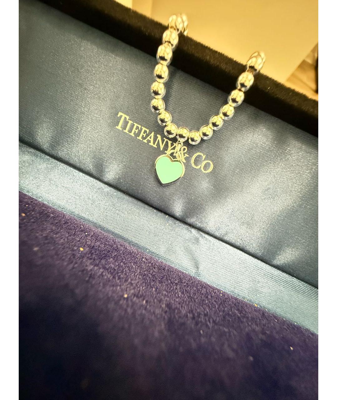 TIFFANY&CO Бирюзовый серебряный браслет, фото 3