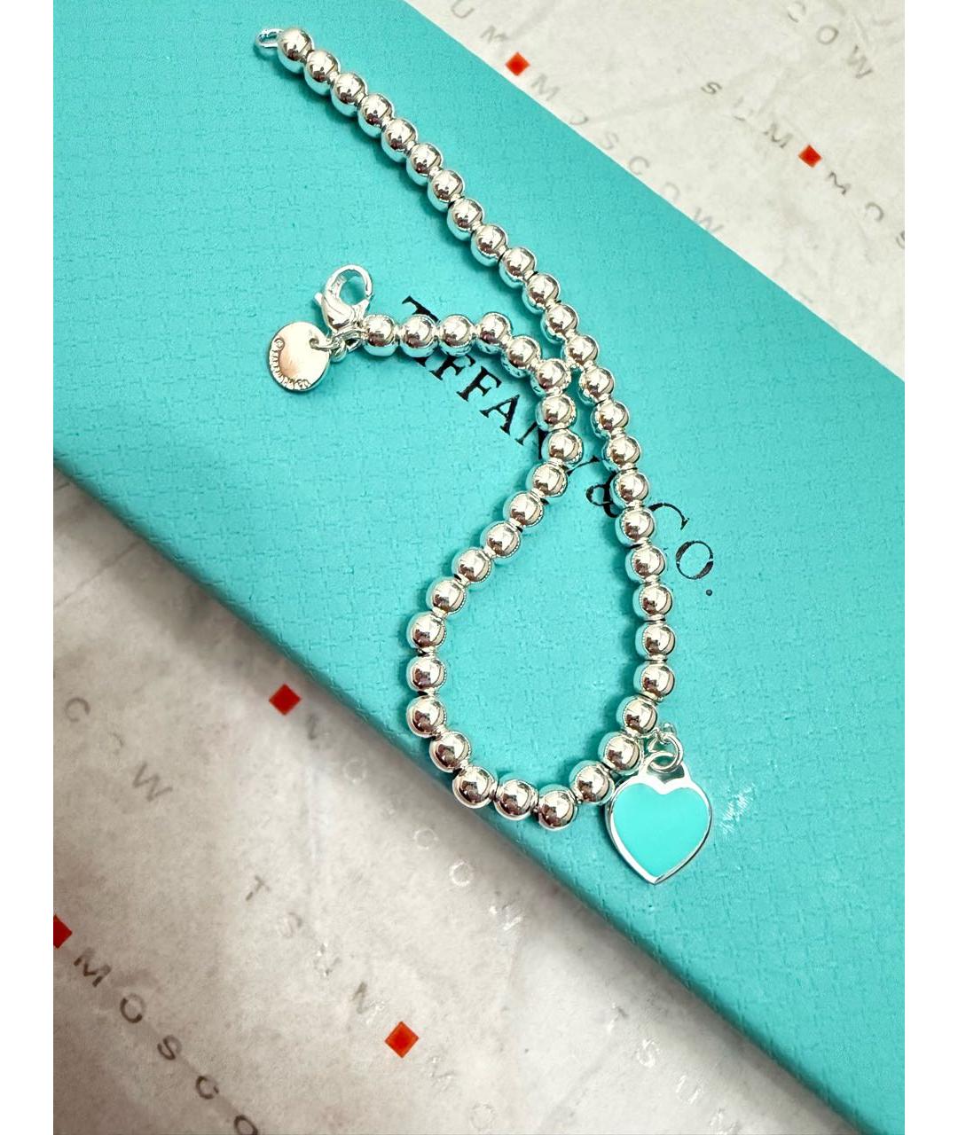 TIFFANY&CO Бирюзовый серебряный браслет, фото 2