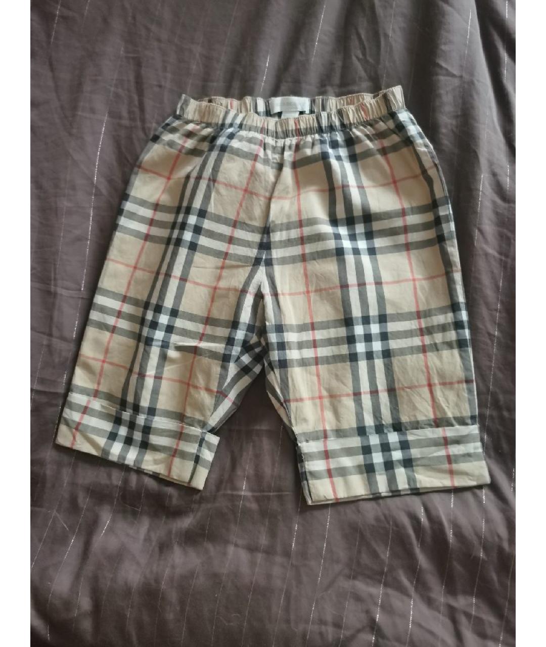 BURBERRY Хлопковые брюки и шорты, фото 2