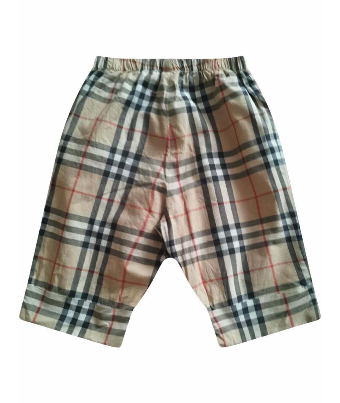 BURBERRY Хлопковые брюки и шорты, фото 1