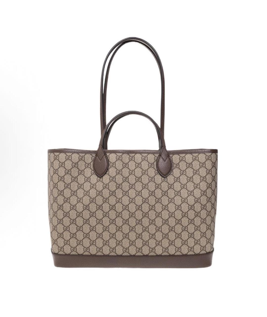 GUCCI Коричневая сумка тоут, фото 3