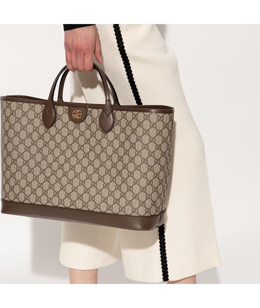 GUCCI Коричневая сумка тоут, фото 4