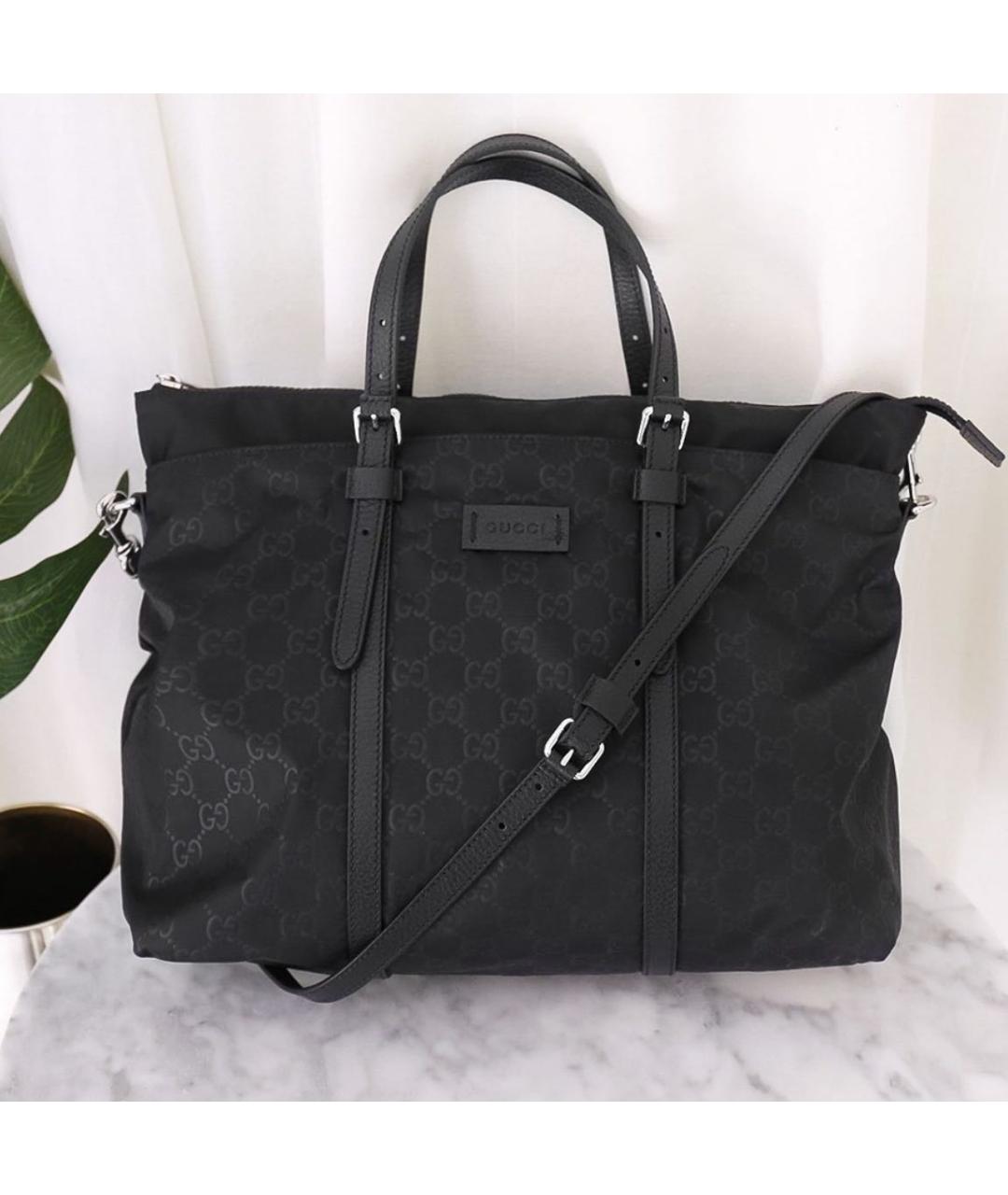 GUCCI Черная сумка тоут, фото 4