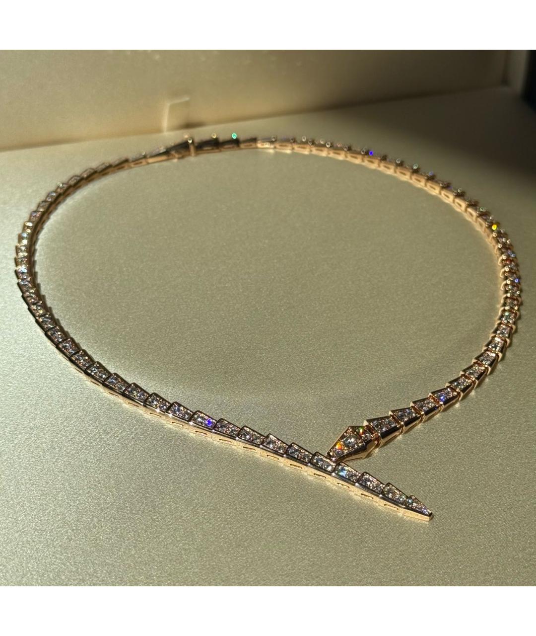 BVLGARI Белое колье из белого золота, фото 4