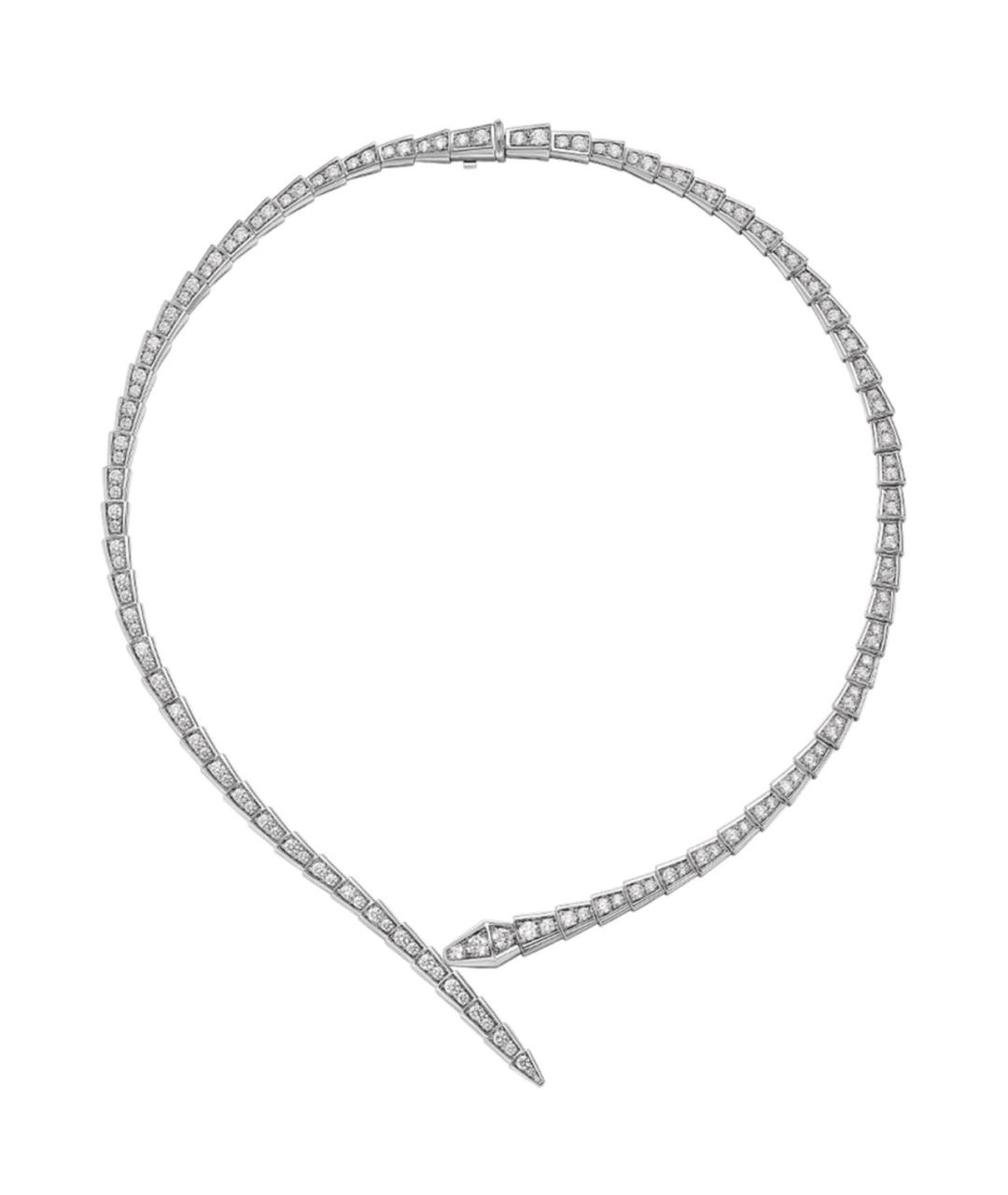 BVLGARI Белое колье из белого золота, фото 7