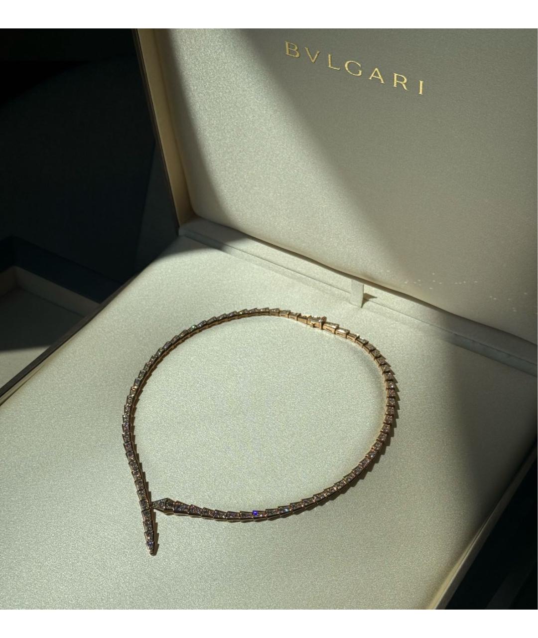BVLGARI Белое колье из белого золота, фото 5