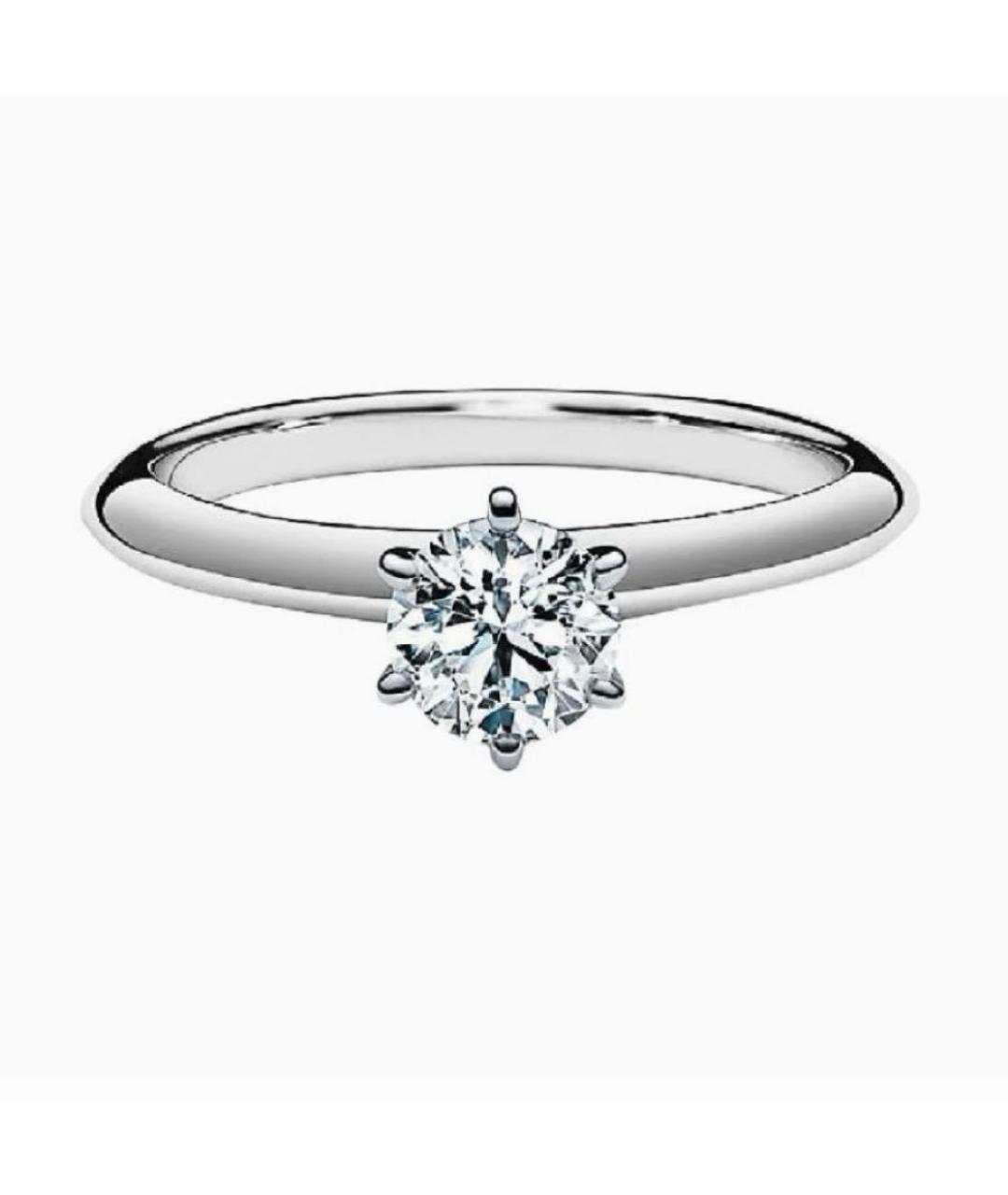 TIFFANY&CO Серебряное платиновое кольцо, фото 5