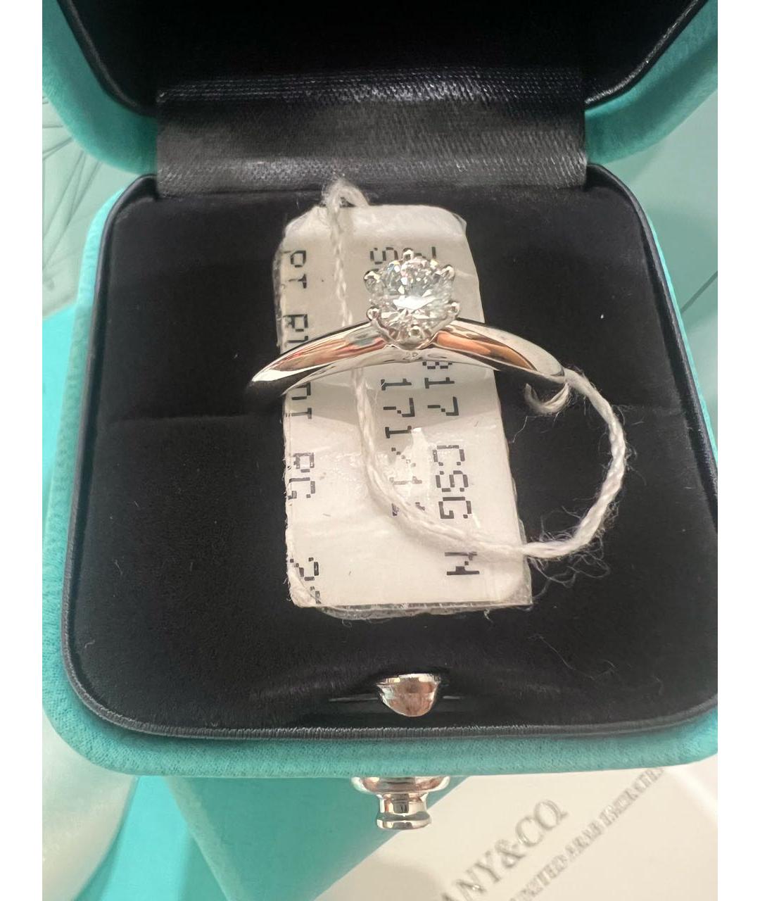 TIFFANY&CO Серебряное платиновое кольцо, фото 3