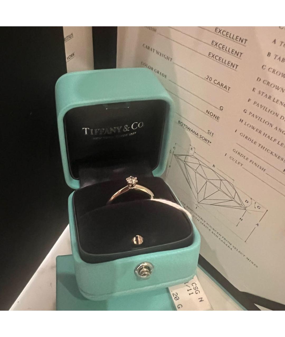 TIFFANY&CO Платиновое кольцо, фото 4
