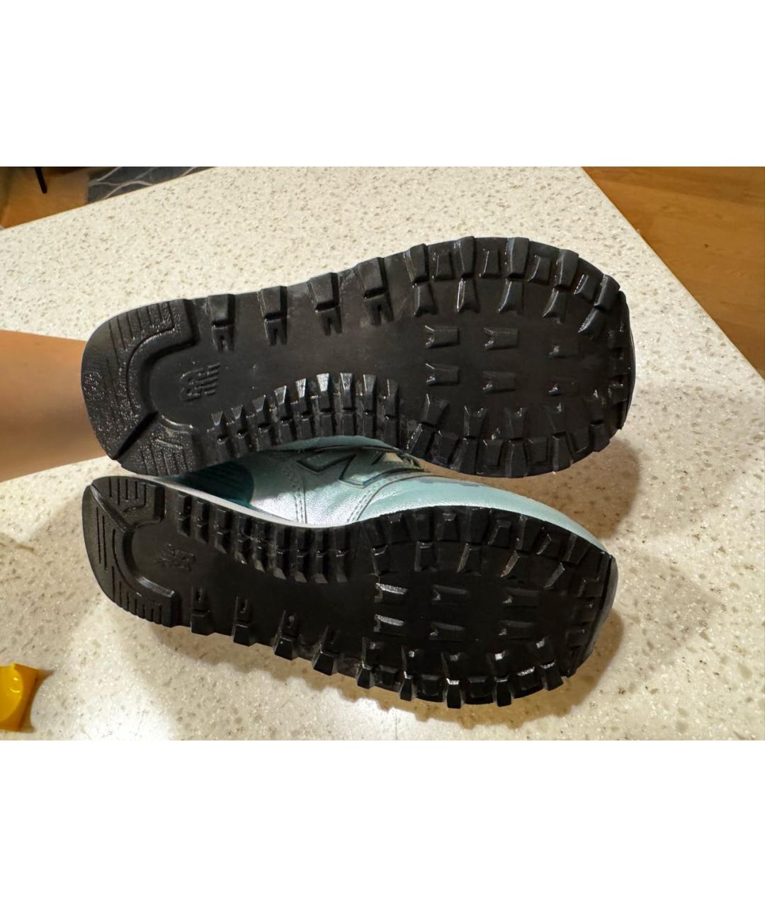 NEW BALANCE Бирюзовые кожаные кроссовки, фото 6