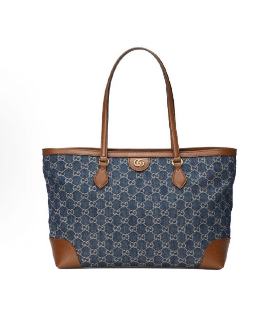 GUCCI Синяя сумка тоут, фото 1