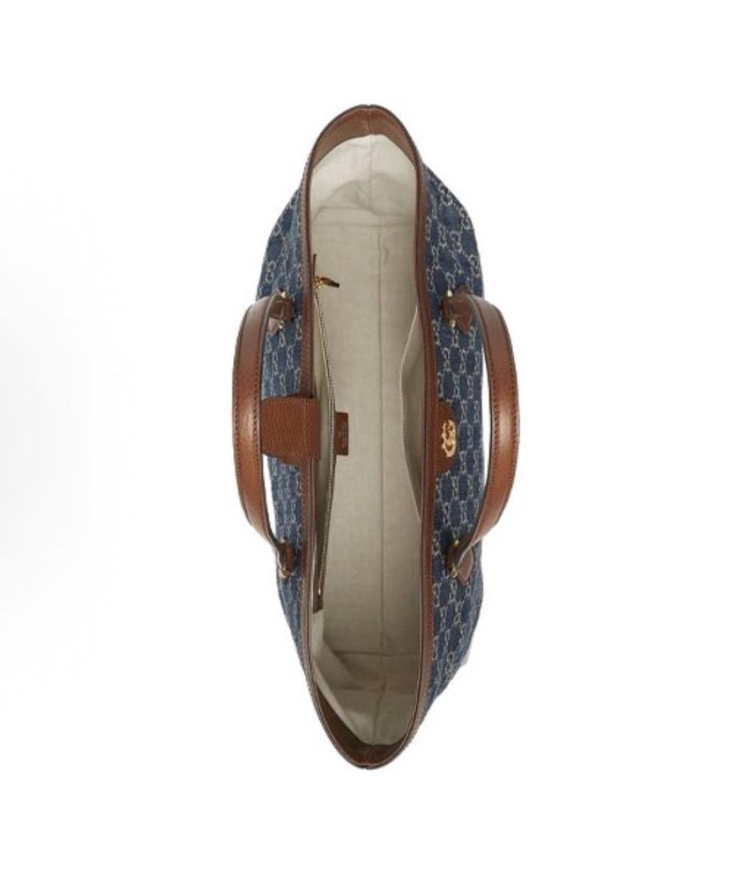 GUCCI Синяя сумка тоут, фото 4
