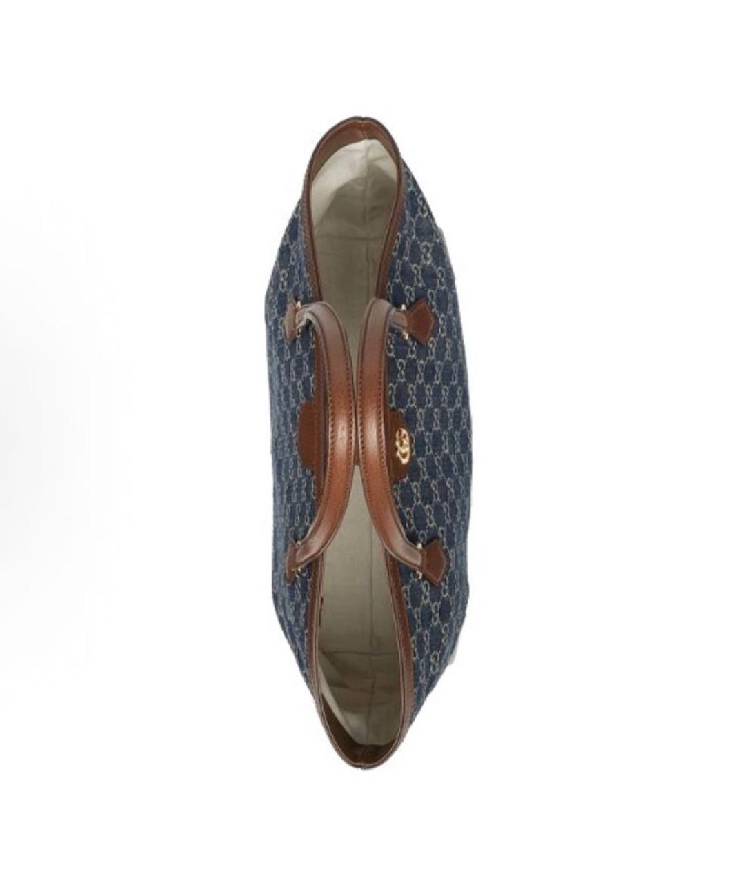 GUCCI Синяя сумка тоут, фото 3