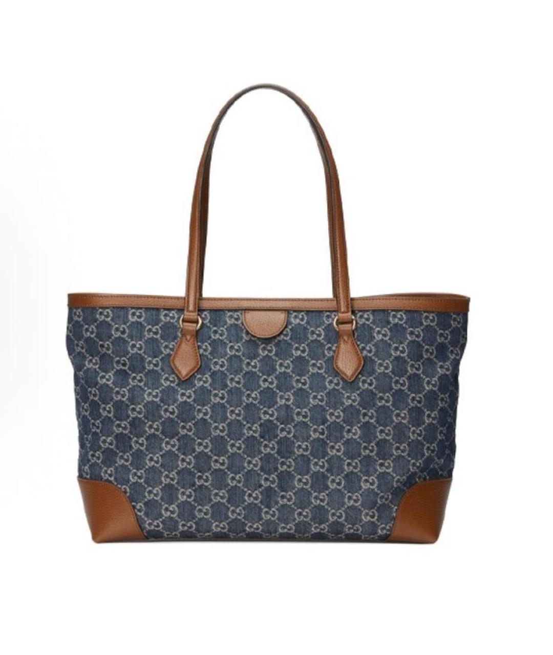 GUCCI Синяя сумка тоут, фото 2