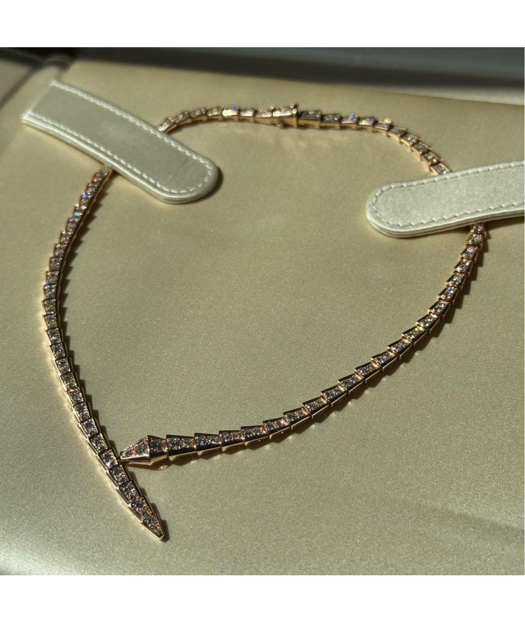 BVLGARI Золотое колье из розового золота, фото 7
