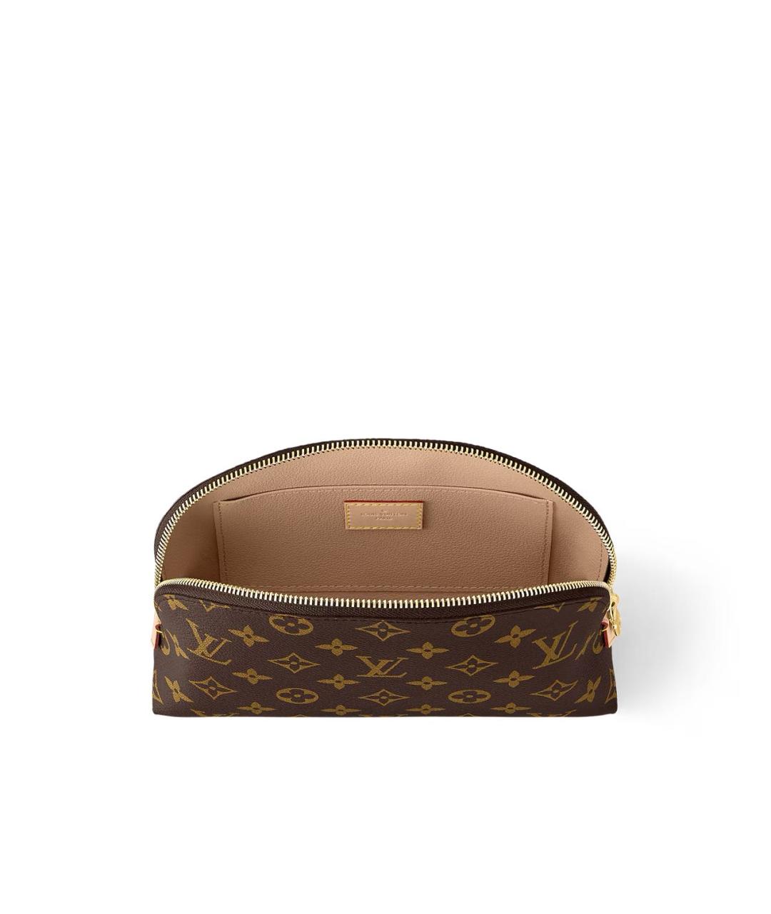 LOUIS VUITTON Коричневая косметичка, фото 4