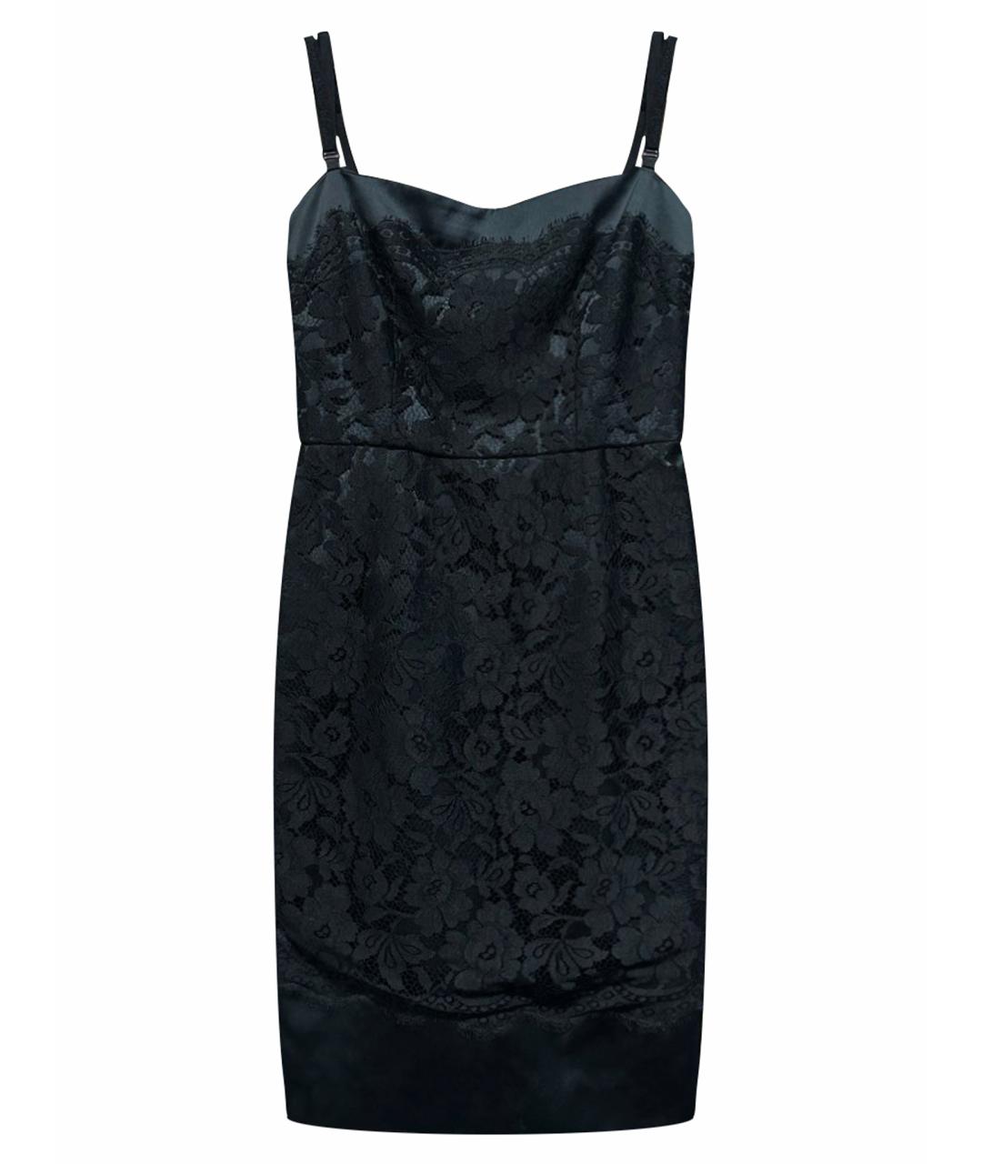 DOLCE&GABBANA Черное вискозное коктейльное платье, фото 1