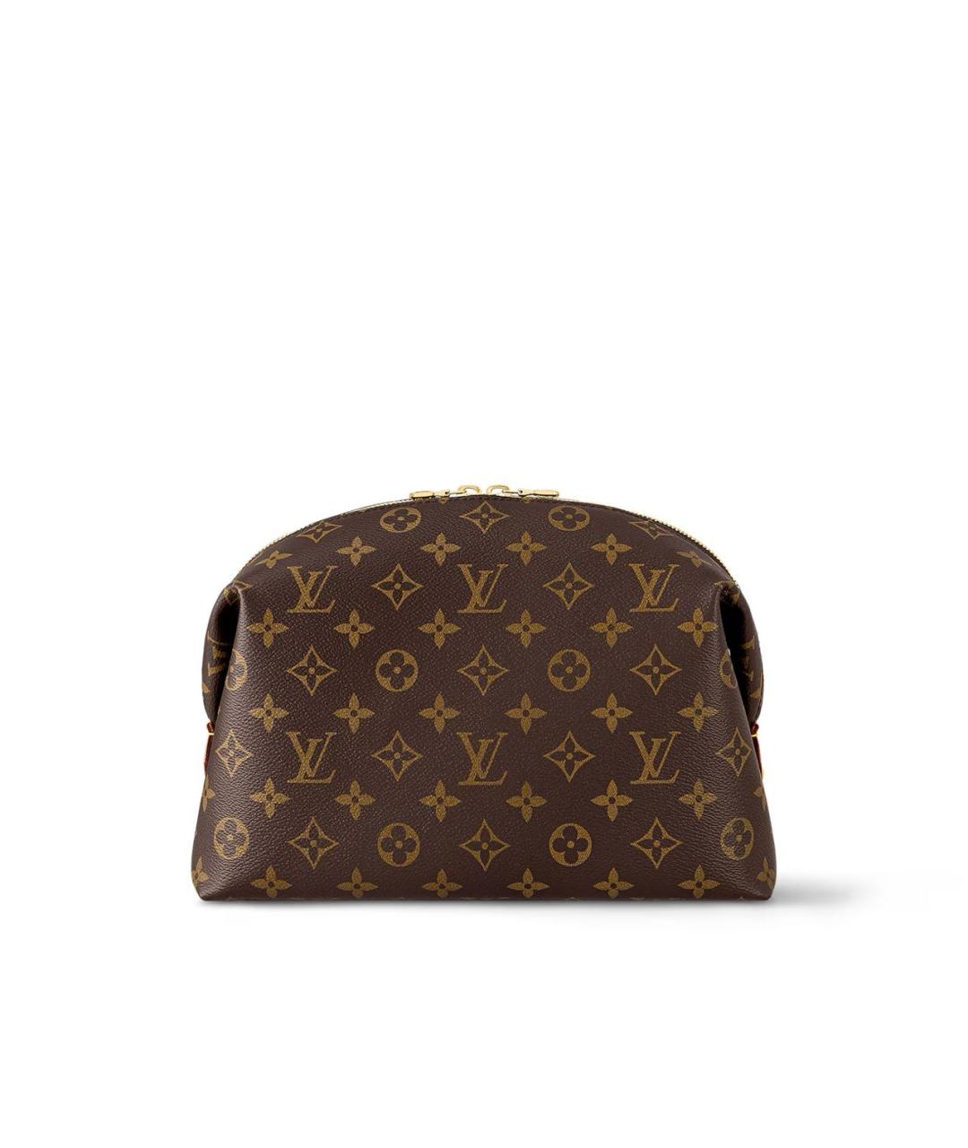 LOUIS VUITTON Коричневая косметичка, фото 4