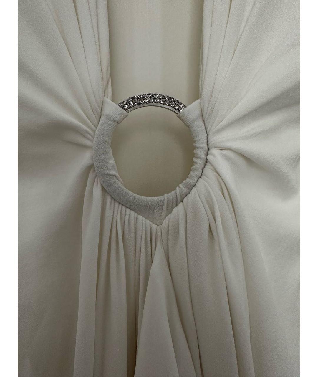 ALEXANDRE VAUTHIER Белое вискозное вечернее платье, фото 3