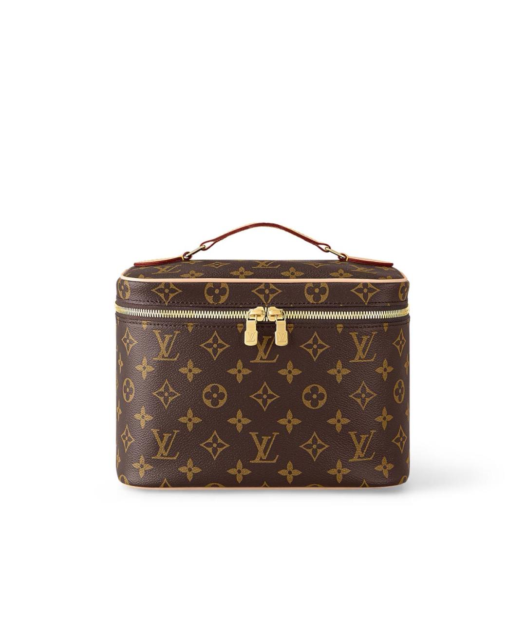 LOUIS VUITTON Коричневая косметичка, фото 6