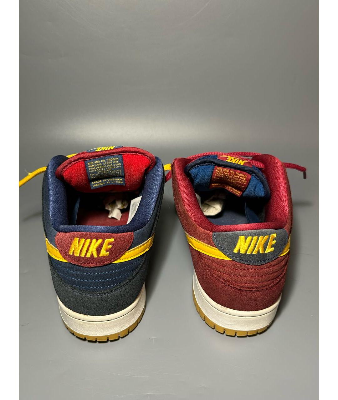 NIKE Красные замшевые низкие кроссовки / кеды, фото 4