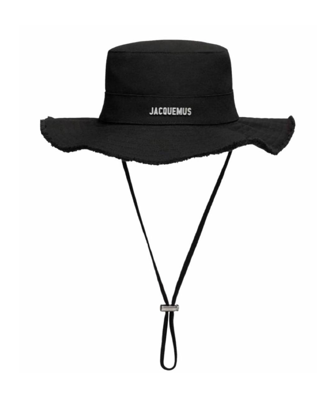 JACQUEMUS Черная хлопковая панама, фото 1