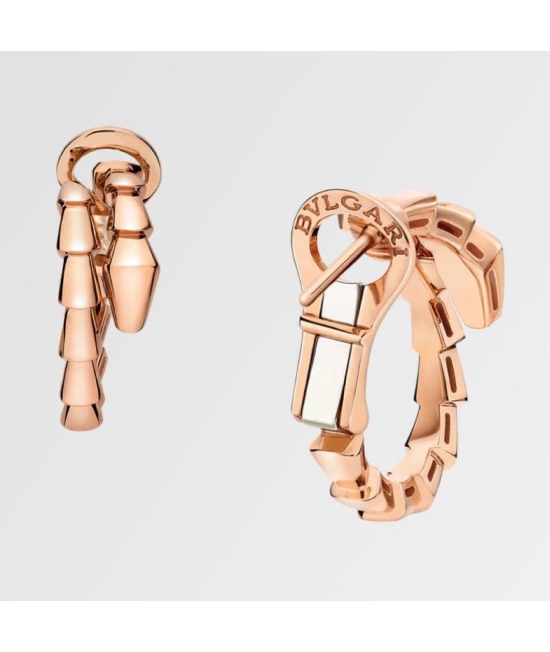 BVLGARI Золотые серьги из розового золота, фото 4