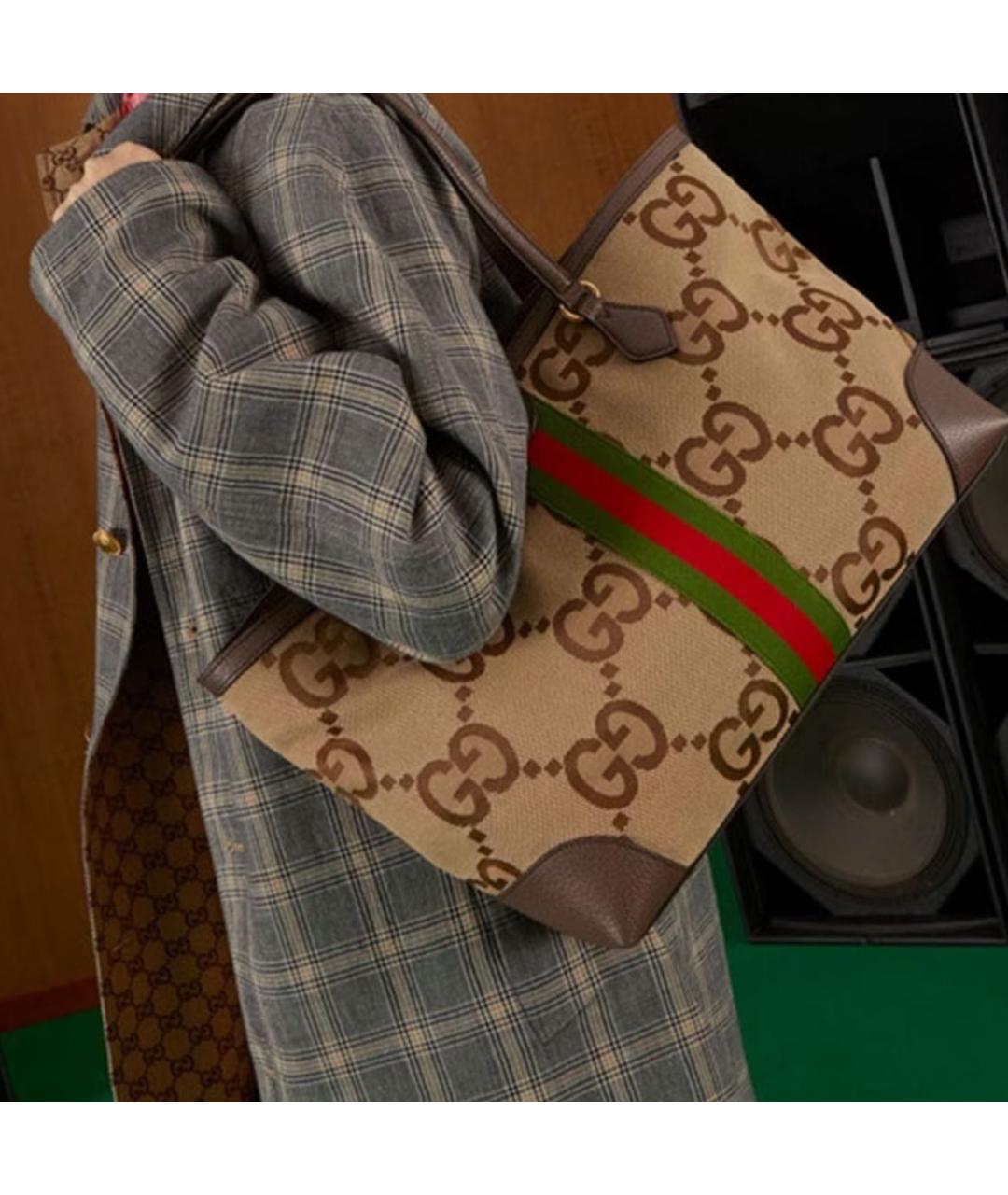 GUCCI Коричневая сумка с короткими ручками, фото 5