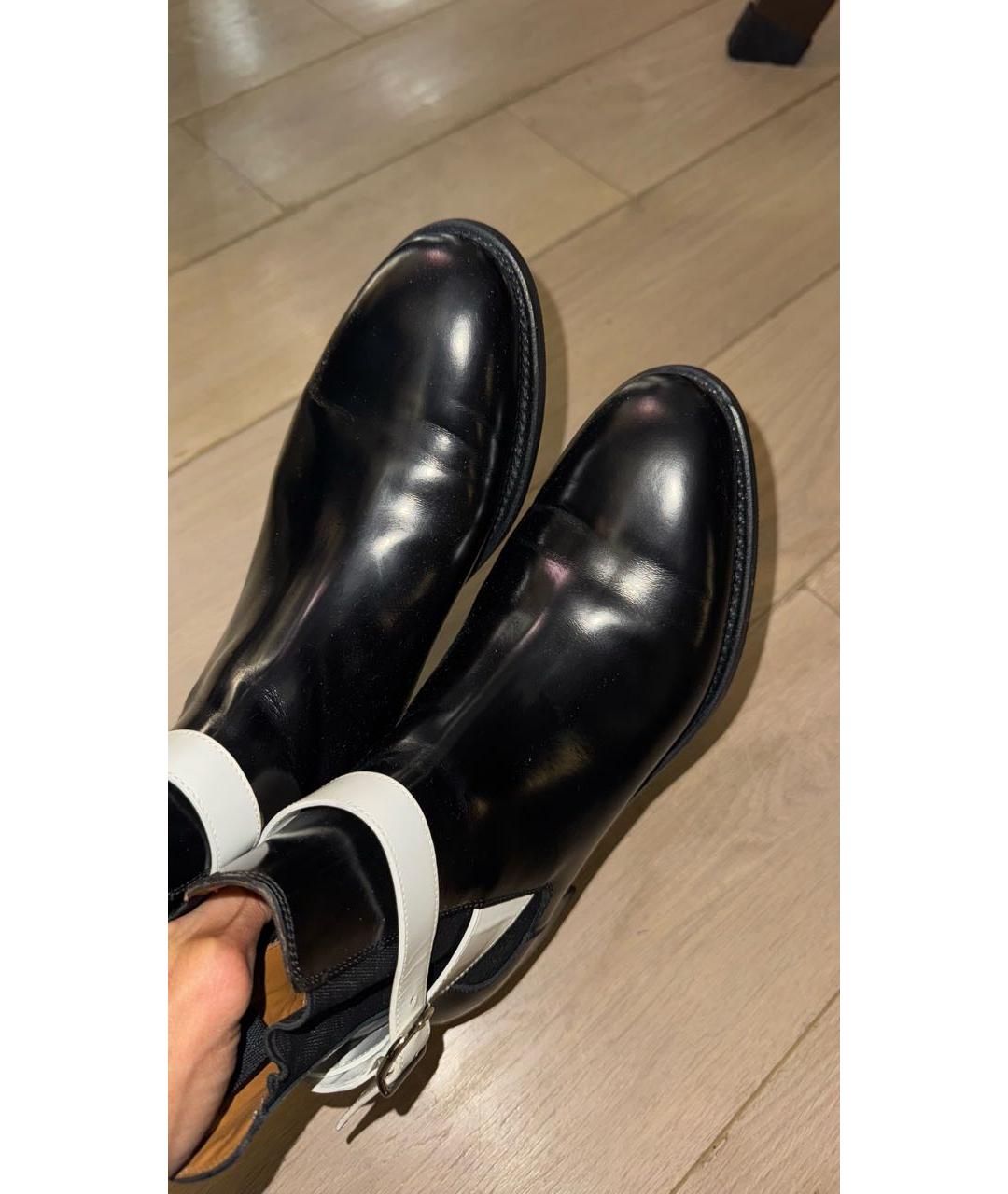 BALENCIAGA Черные кожаные ботильоны, фото 6