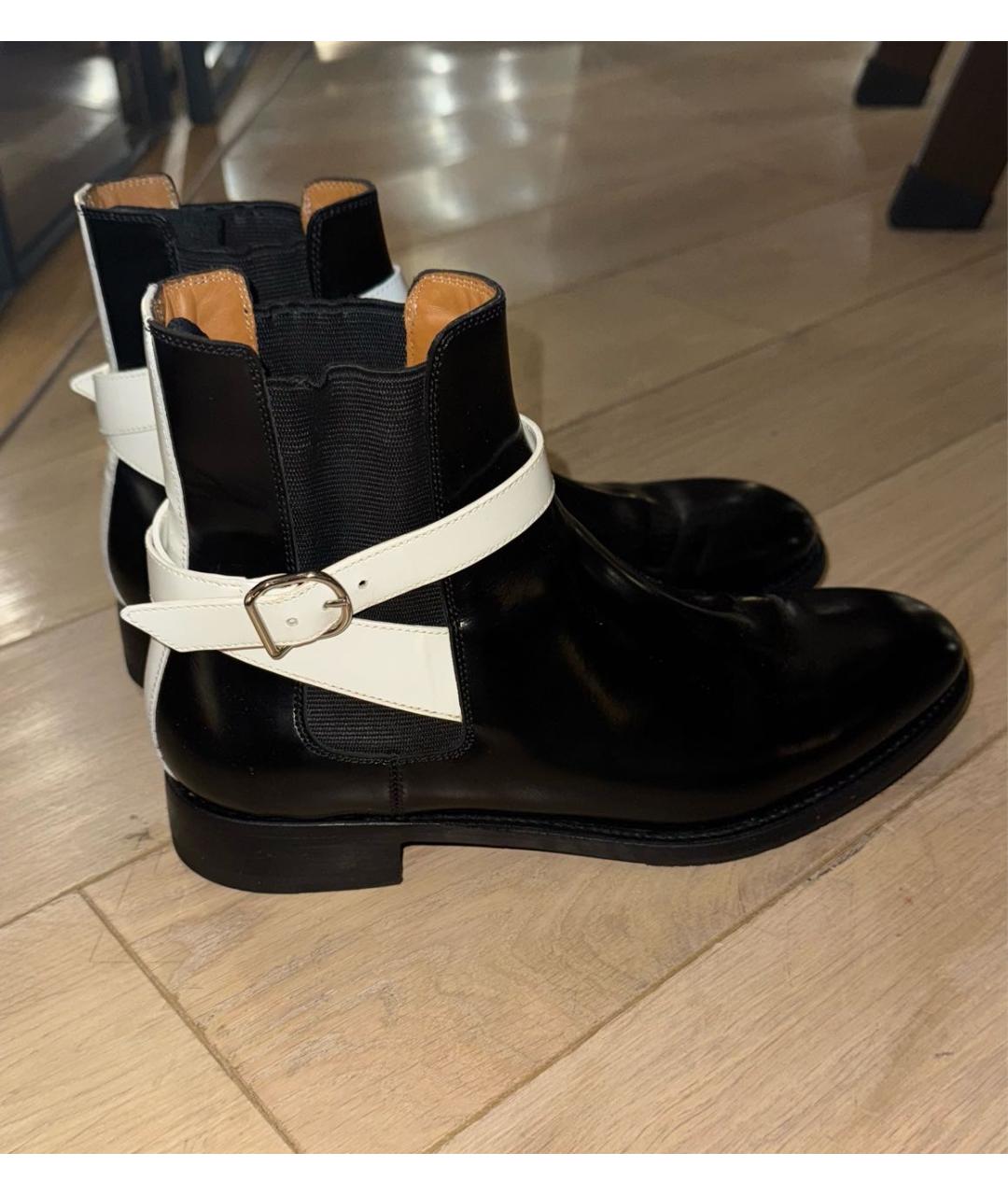 BALENCIAGA Черные кожаные ботильоны, фото 7