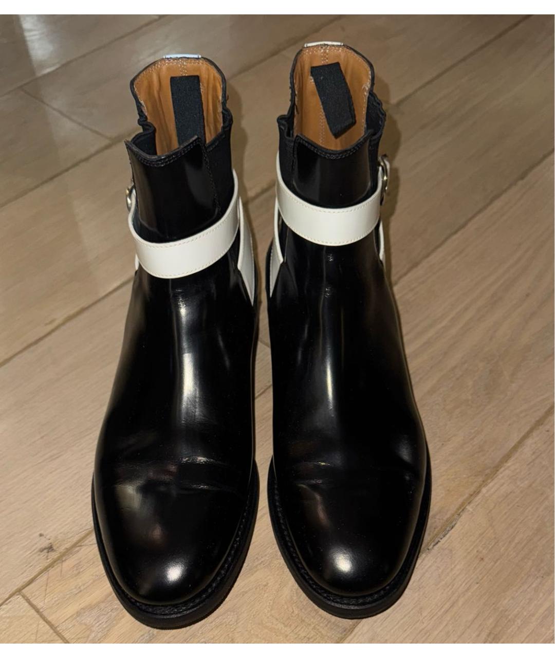 BALENCIAGA Черные кожаные ботильоны, фото 2