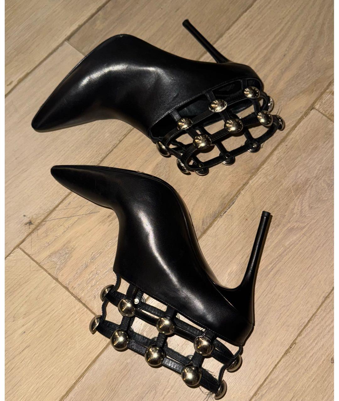 ALEXANDER WANG Черные кожаные ботильоны, фото 6