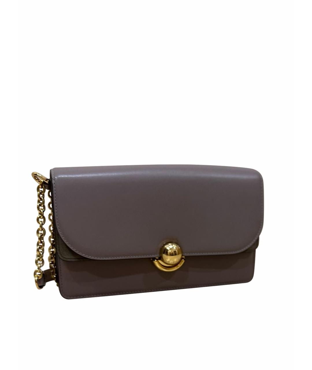 FURLA Бежевая кожаная сумка через плечо, фото 1