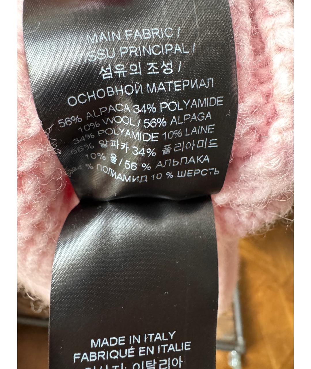 VETEMENTS Розовый шерстяной кардиган, фото 9