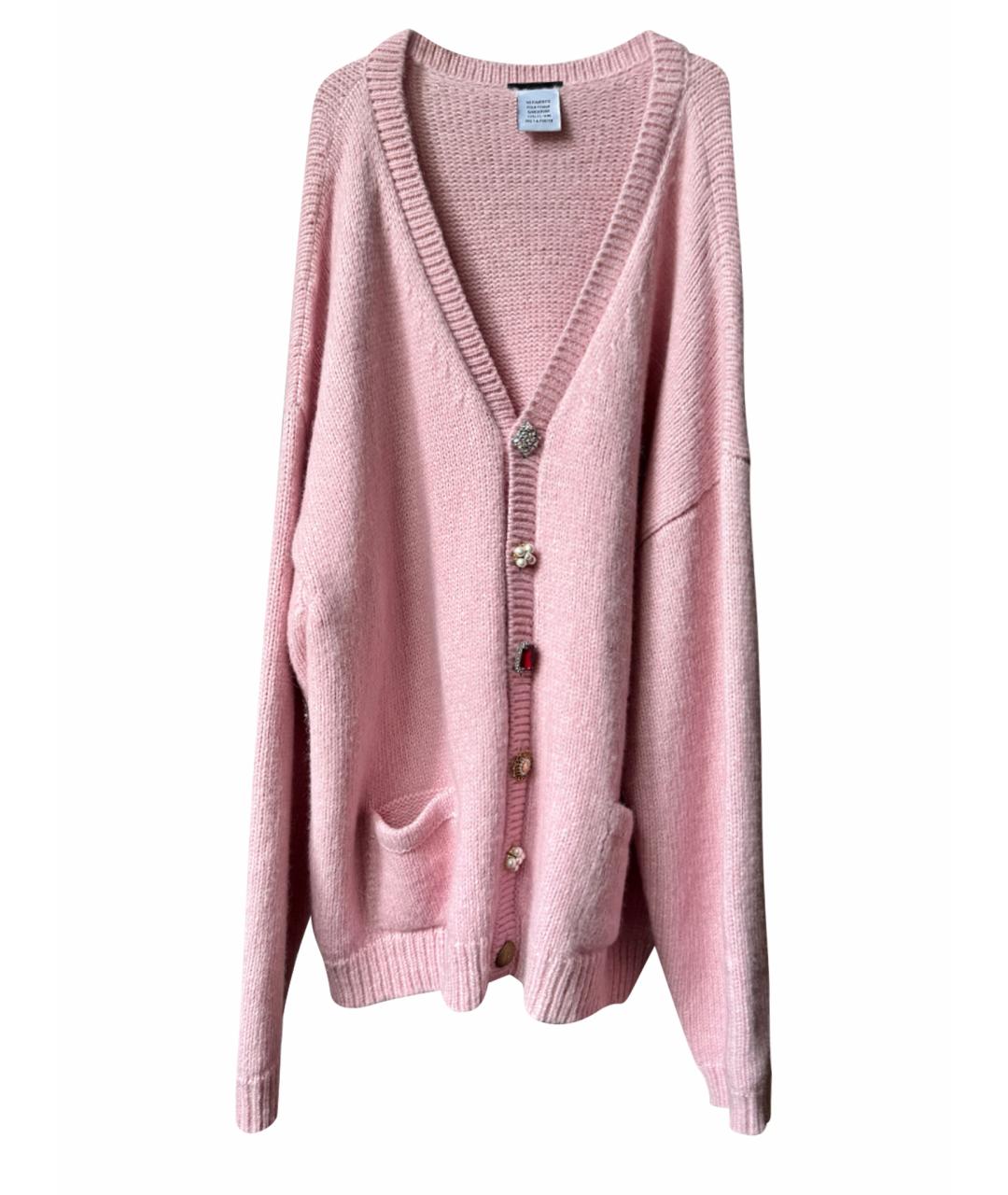 VETEMENTS Розовый шерстяной кардиган, фото 1