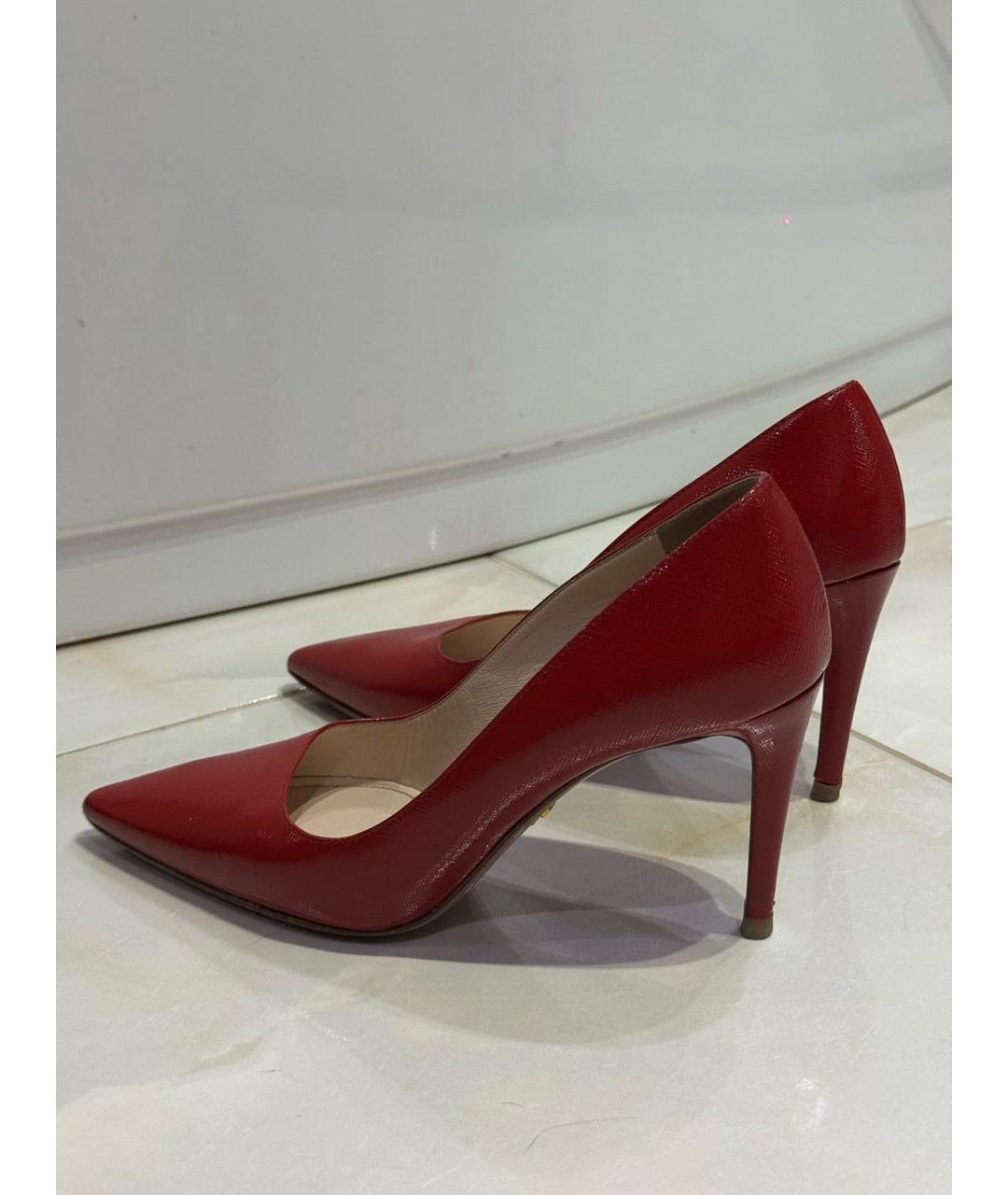 PRADA Красные туфли из лакированной кожи, фото 9