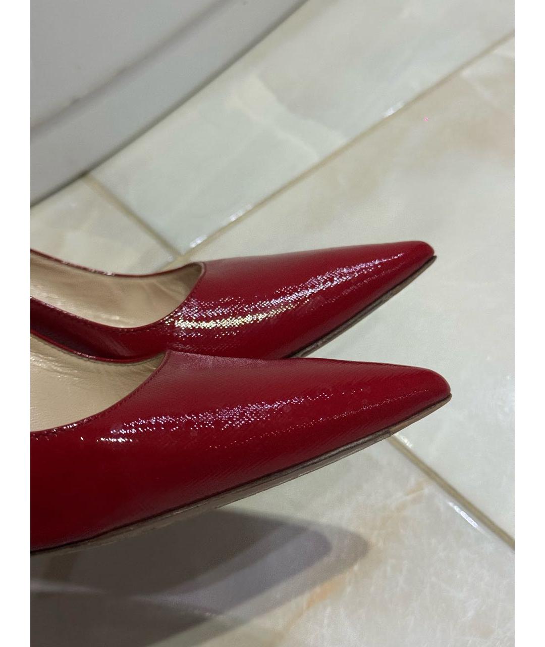 PRADA Красные туфли из лакированной кожи, фото 5